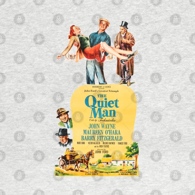 The Quiet Man Movie Poster #1 by MovieFunTime